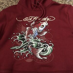 Ed Hardy crop hoodie